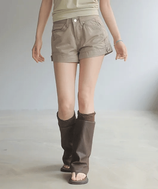 【y2k熱褲】Side Button Shorts