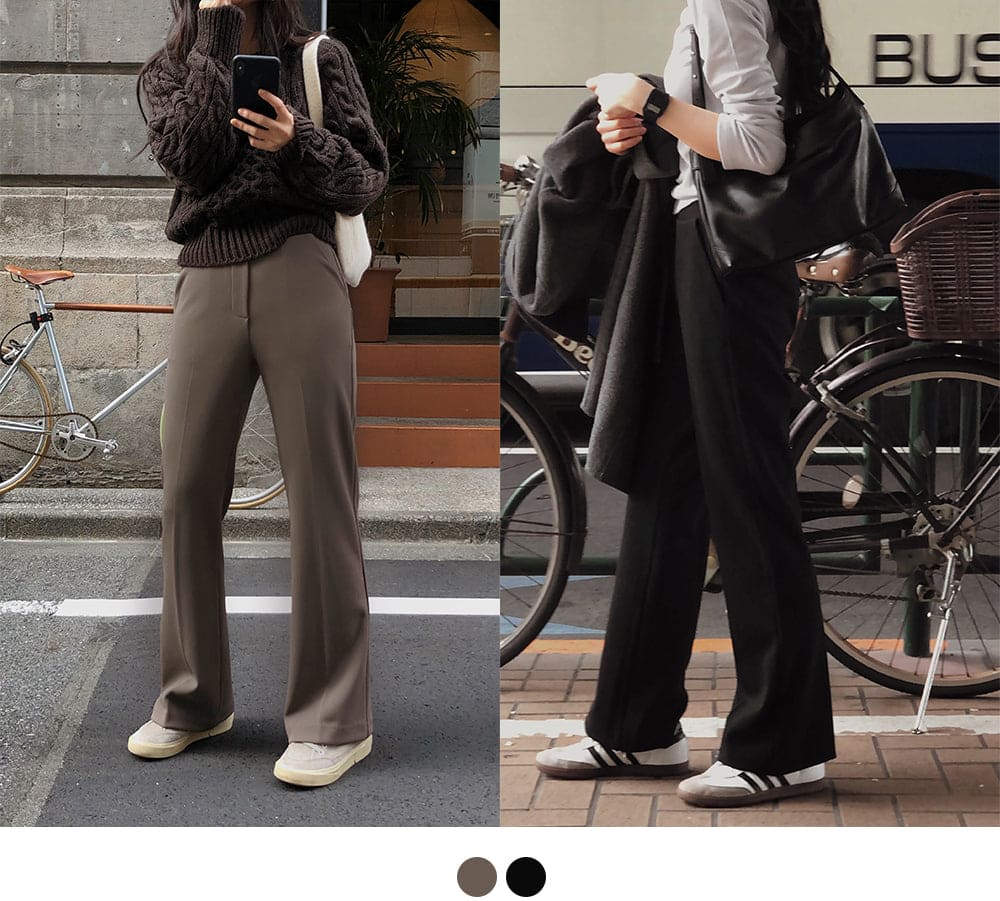 Korean website makes its own Soft Clean flared pants