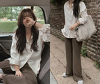 Korean website makes its own Soft Clean flared pants