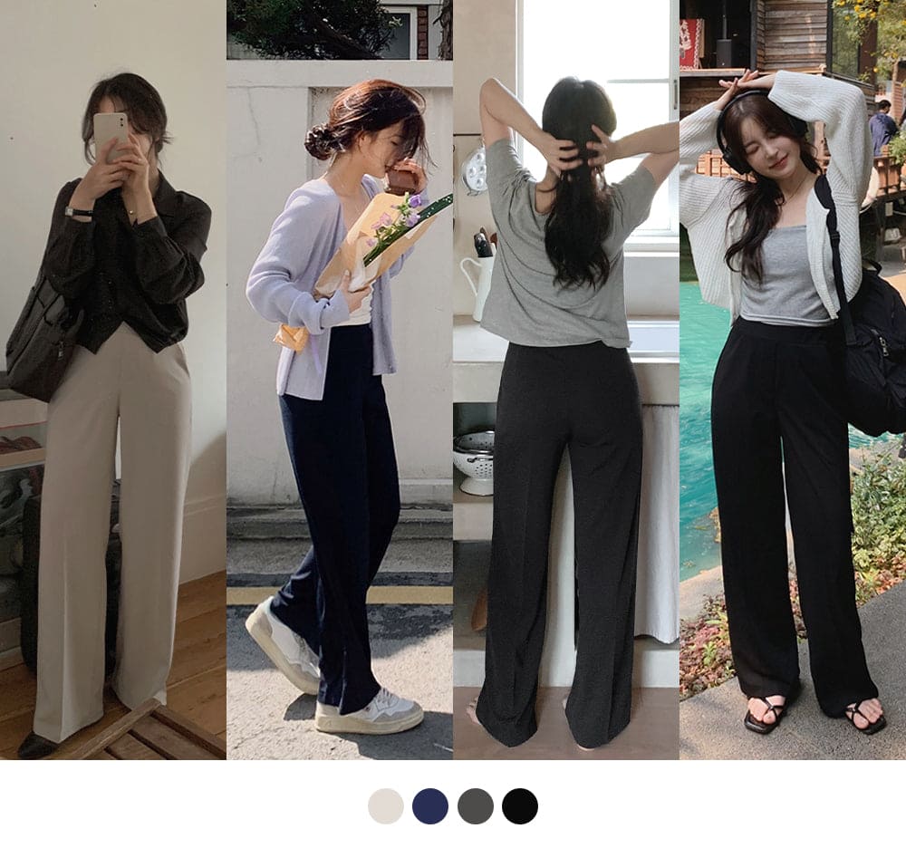 Korean website makes its own Soft Clean casual pants