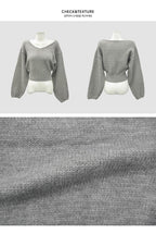 [Fashion Item] Balloon Slim Waist Knit 