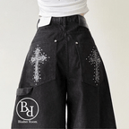 【Divine Pants Series】Cross Back Jeans 