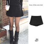 【韓系百搭】Mini Skirt with Pants