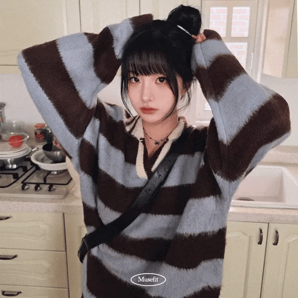 【🎅🏻情侶裝】Stripe Rugby Knitwear