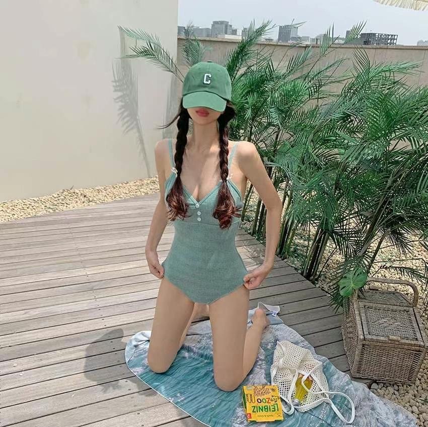 [Bestseller Returns!] Button Monokini 