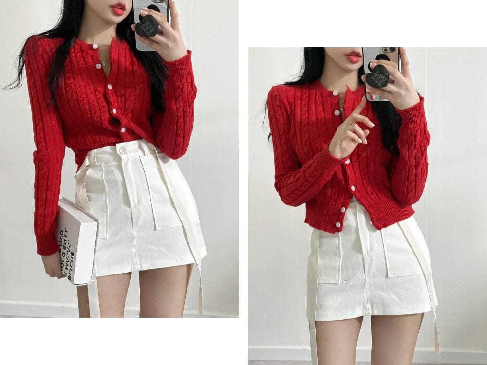 Extremely comfortable cable knit cardigan 