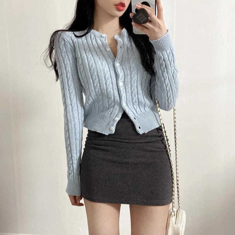 Extremely comfortable cable knit cardigan 