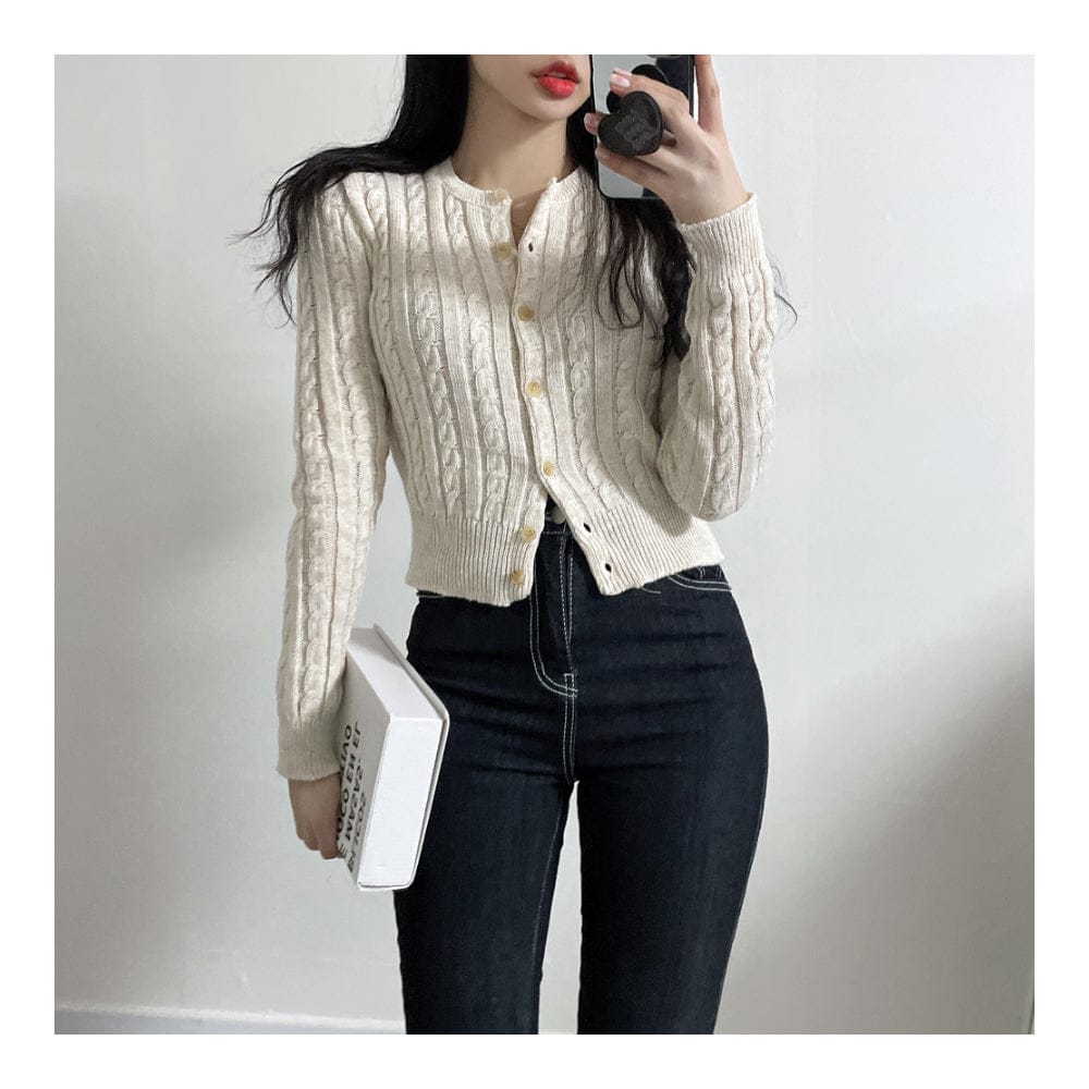 Extremely comfortable cable knit cardigan 