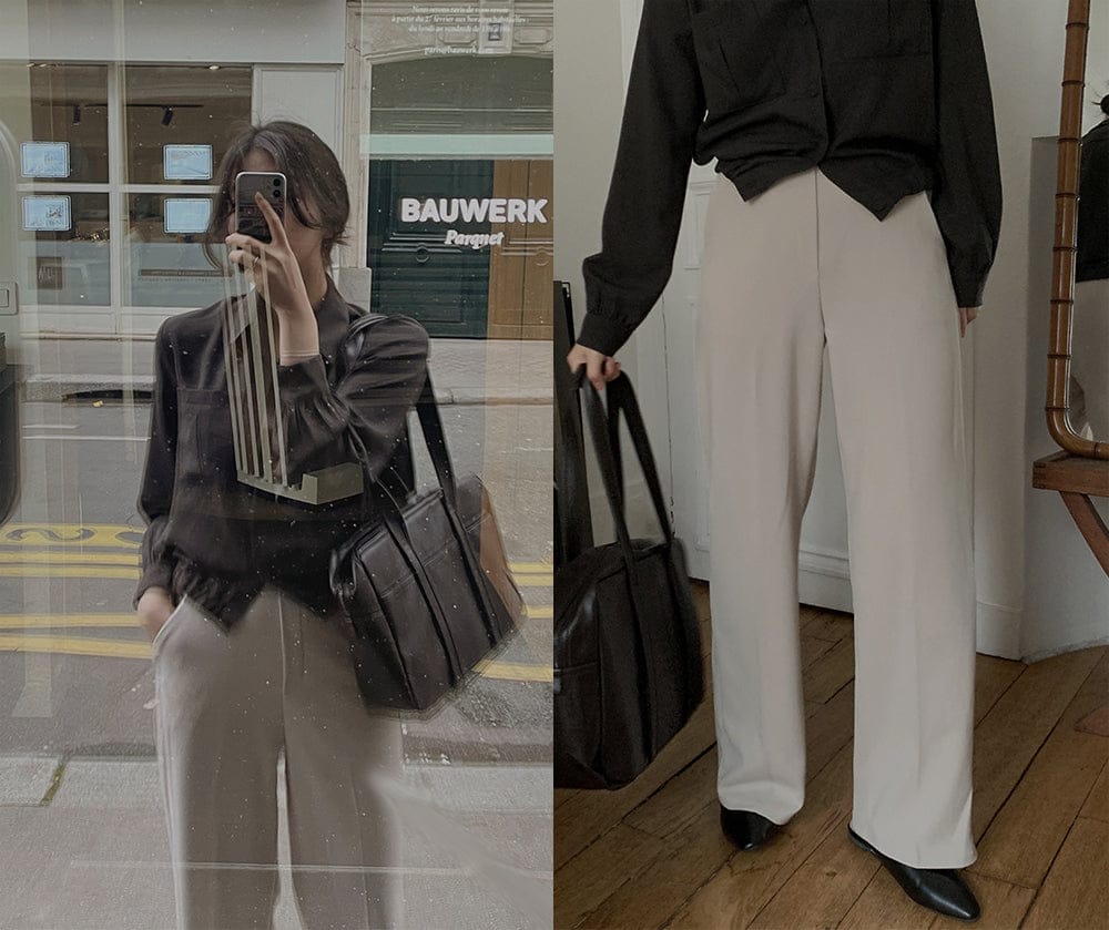 Korean website makes its own Soft Clean casual pants