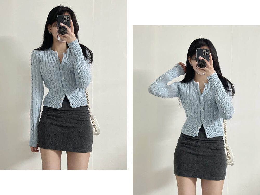 Extremely comfortable cable knit cardigan 