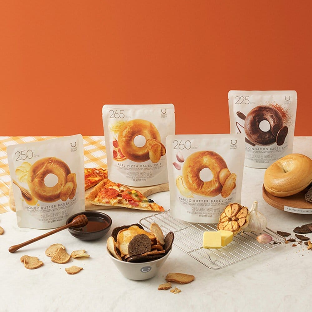 Olive Young Korea's No.1 Cookie Snack | Delight Project Bagel Chips Gift Set 🥯 