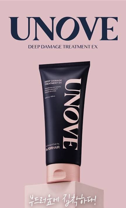 Hot selling item in Korea!! Popular UNOVE Deep Repair Hair Mask for Damaged Hair!!