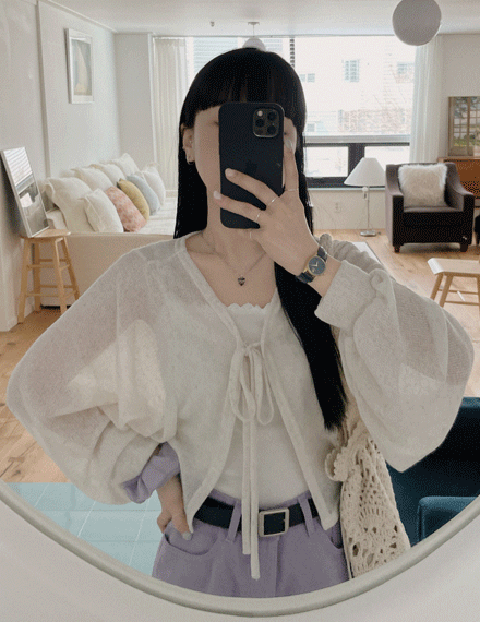 Ribbon Cardigan