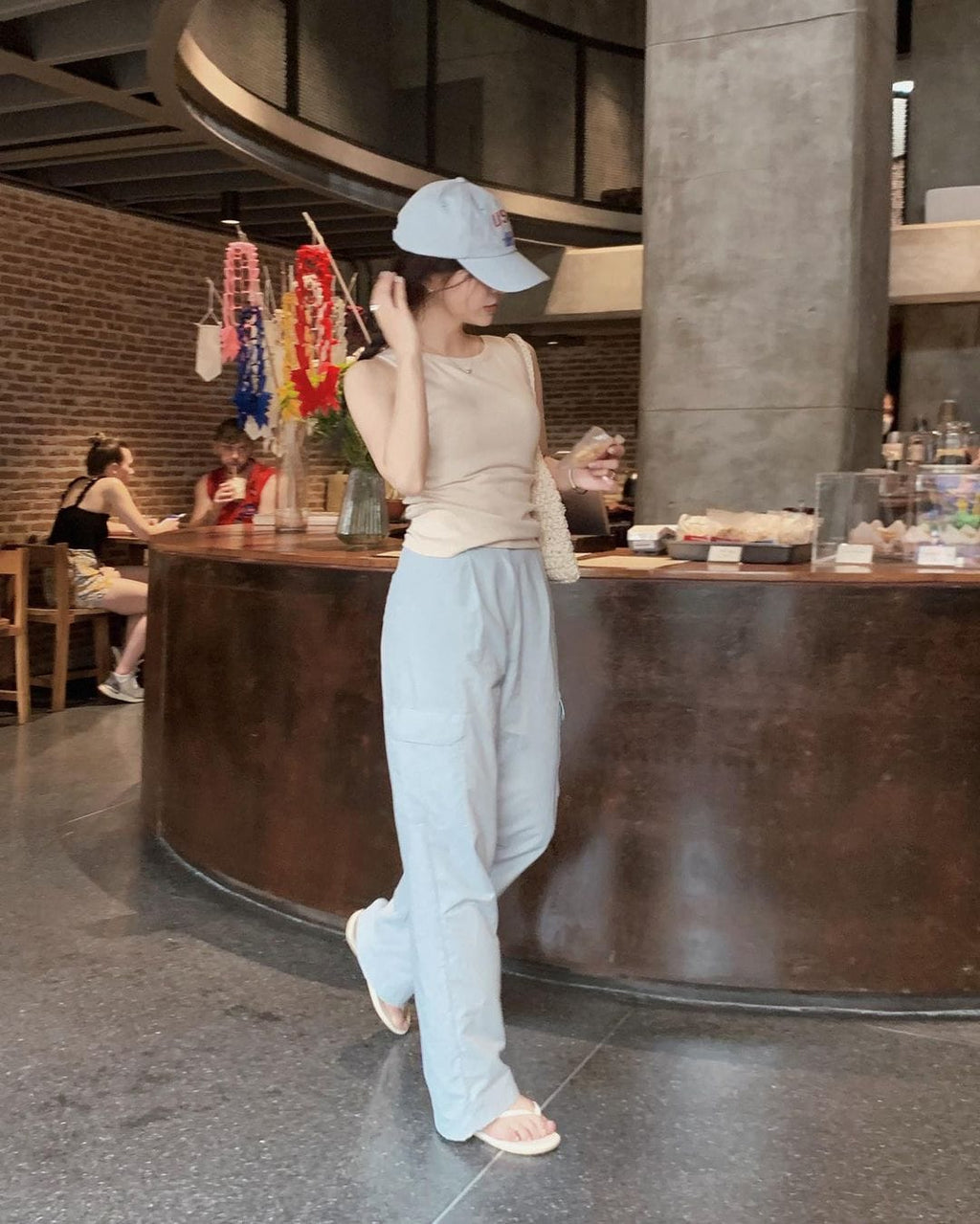 Korean website homemade simple slim-fit vest 