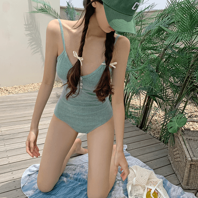 [Bestseller Returns!] Button Monokini 