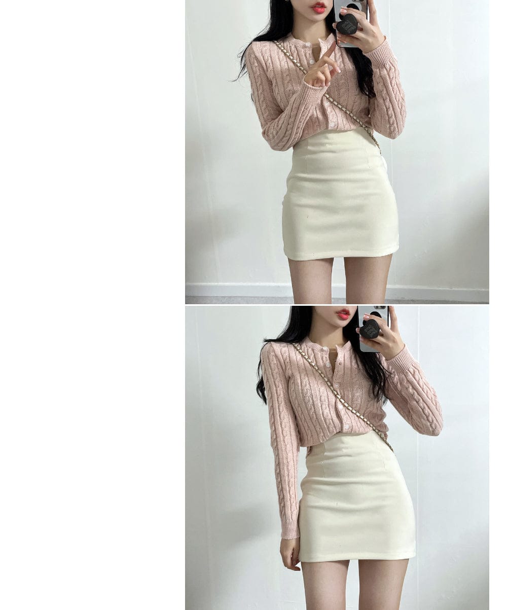 Extremely comfortable cable knit cardigan 