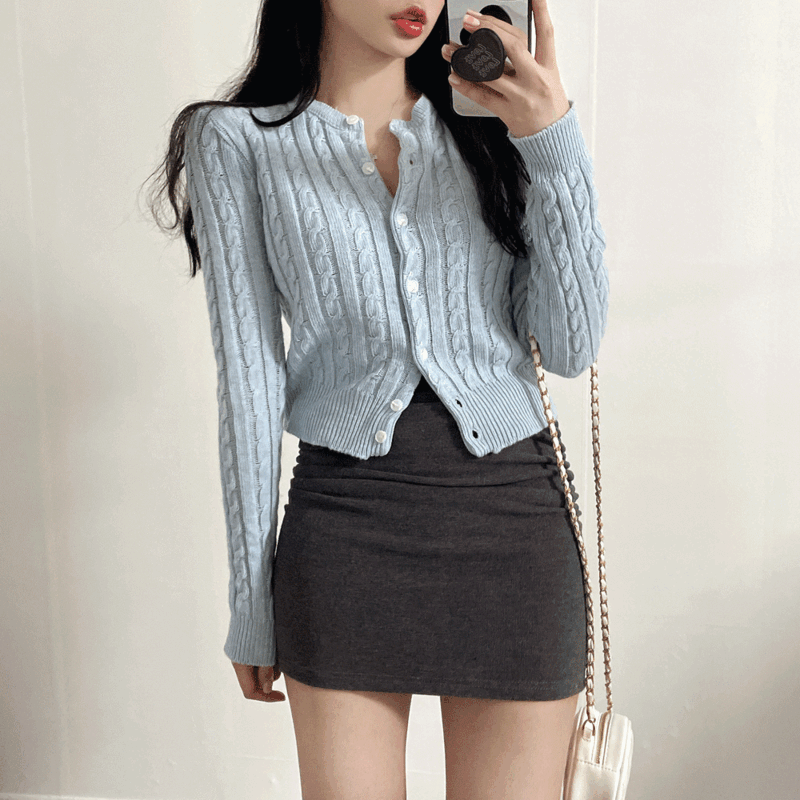 Extremely comfortable cable knit cardigan 