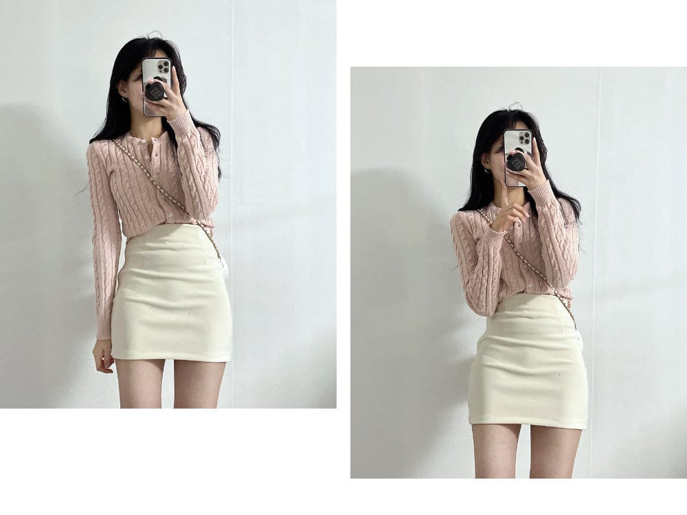 Extremely comfortable cable knit cardigan 