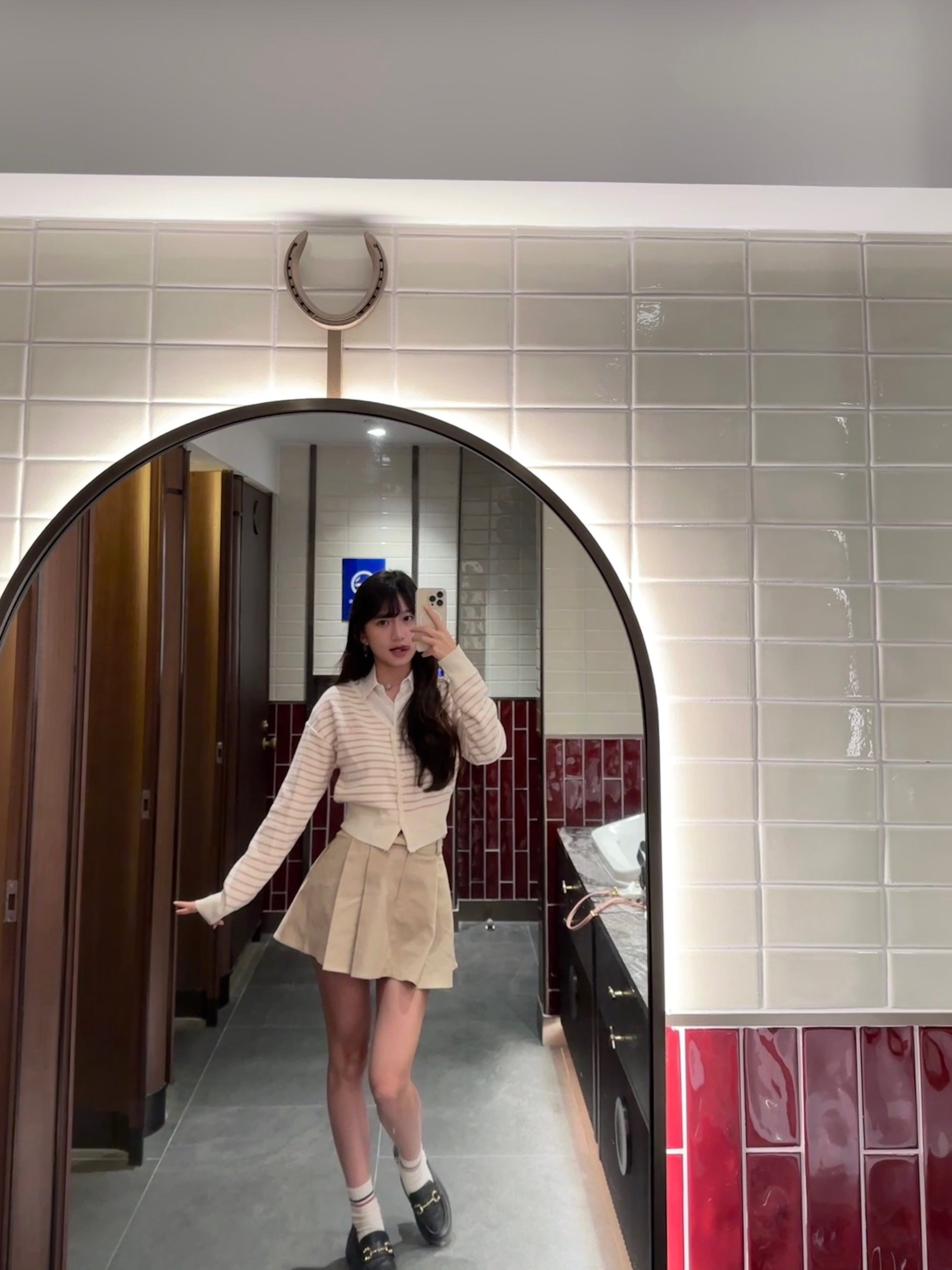 Y2K High-Waisted Single-Button Mini Skirt