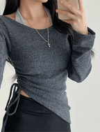 【🍂y2k autumn】Unbalanced Charm Knit 