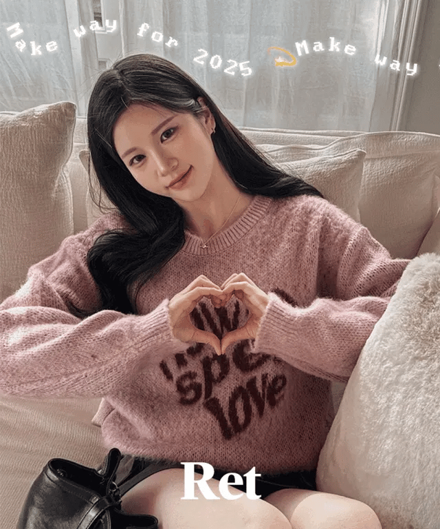 【Soft and Thick】How To Spell Love Knit 