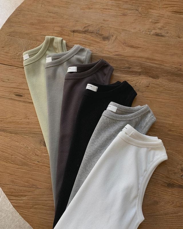 Korean website homemade simple slim-fit vest 