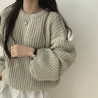 【🍷Christmas &amp; New Year PICK】Cream Puff Pastry Knit Top