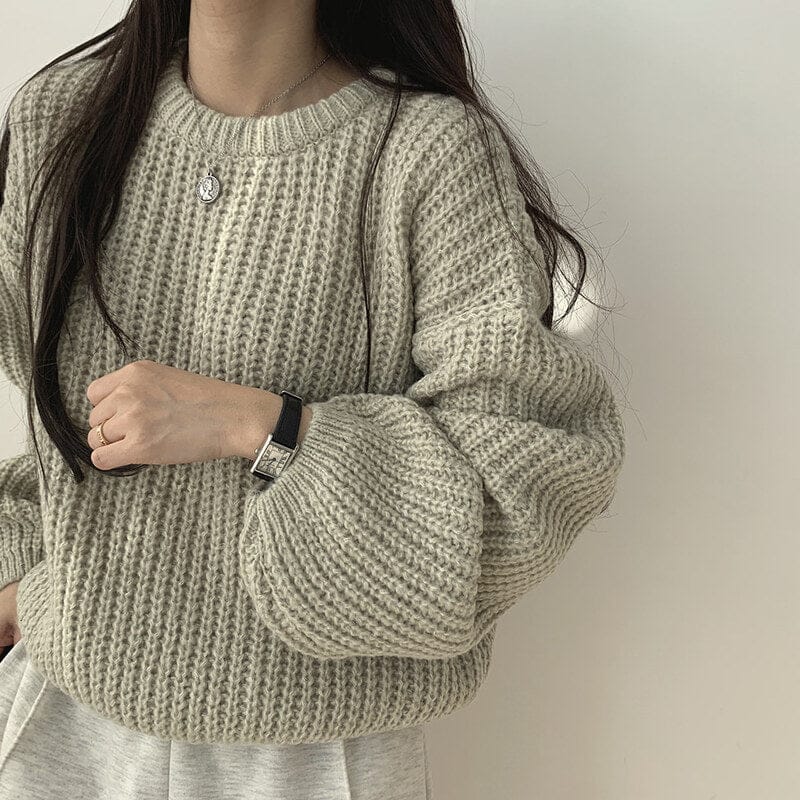 【🍷Christmas &amp; New Year PICK】Cream Puff Pastry Knit Top
