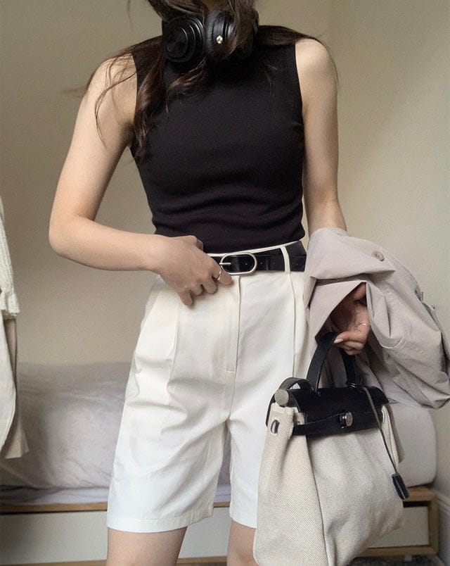 Korean website homemade simple slim-fit vest 