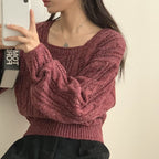 【🍷Christmas &amp; New Year PICK】Cable Square Knit 