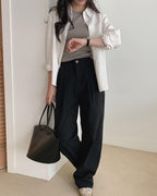 Korean website homemade simple slim-fit vest 