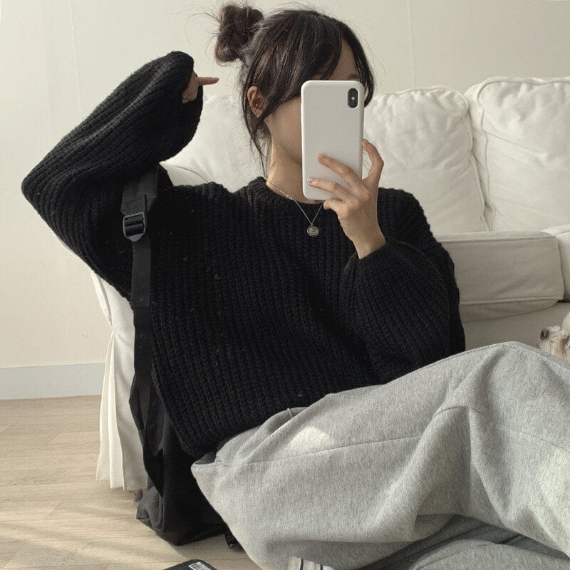 【🍷Christmas &amp; New Year PICK】Cream Puff Pastry Knit Top