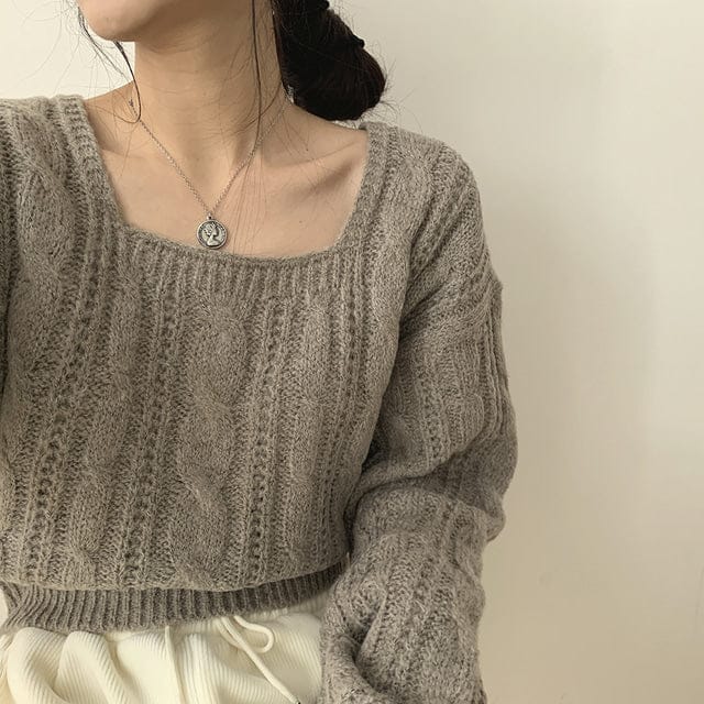 【🍷Christmas &amp; New Year PICK】Cable Square Knit 