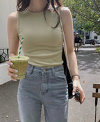 Korean website homemade simple slim-fit vest 