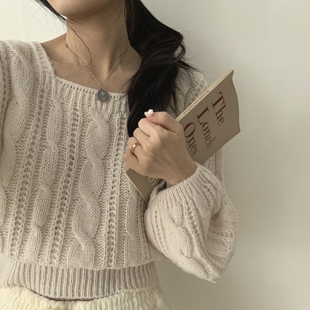 【🍷Christmas &amp; New Year PICK】Cable Square Knit 