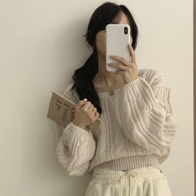 【🍷Christmas &amp; New Year PICK】Cable Square Knit 