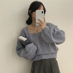 【🍷Christmas &amp; New Year PICK】Cable Square Knit 