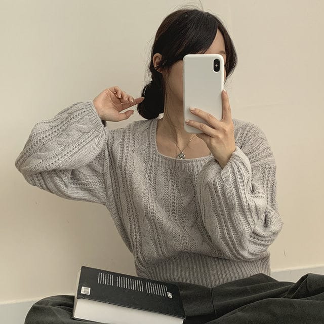 【🍷Christmas &amp; New Year PICK】Cable Square Knit 