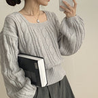 【🍷Christmas &amp; New Year PICK】Cable Square Knit 