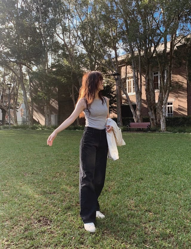 Korean website homemade simple slim-fit vest 