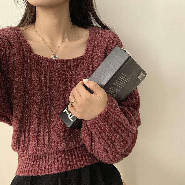 【🍷Christmas &amp; New Year PICK】Cable Square Knit 
