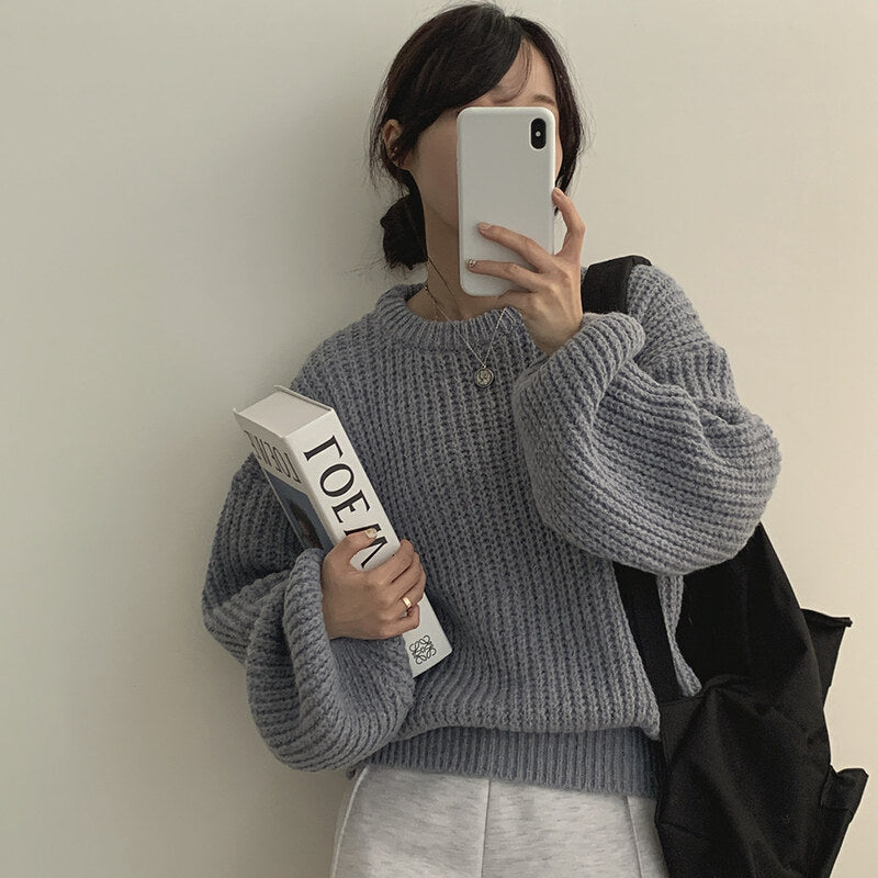 【🍷Christmas &amp; New Year PICK】Cream Puff Pastry Knit Top