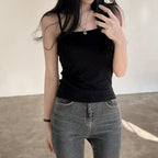 Refreshing vest and cardigan two-piece set