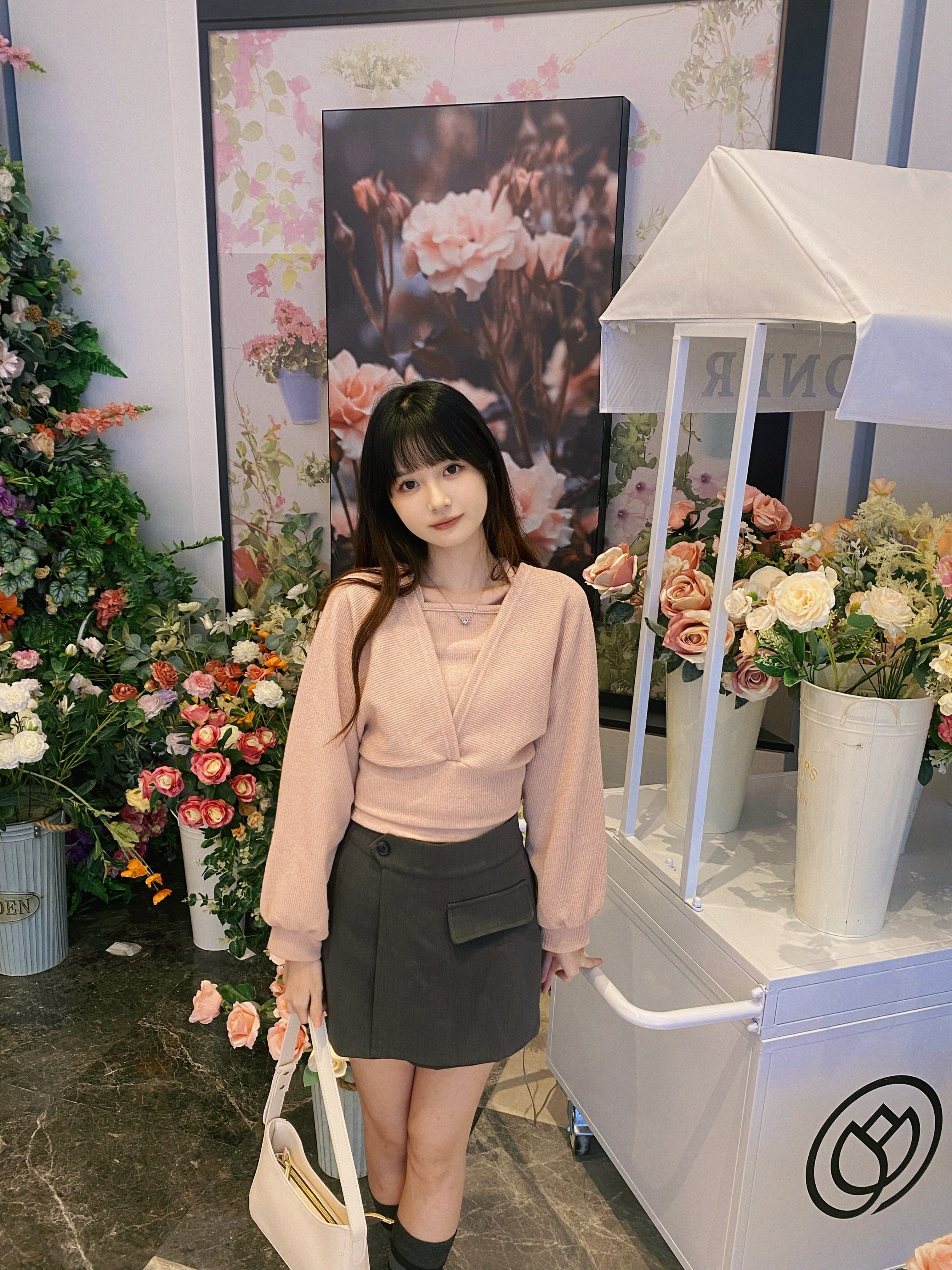 Subtle Off-Shoulder Long-Sleeve Set