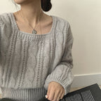 【🍷Christmas &amp; New Year PICK】Cable Square Knit 