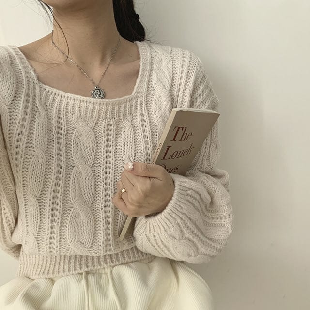 【🍷Christmas &amp; New Year PICK】Cable Square Knit 