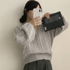 【🍷Christmas &amp; New Year PICK】Cable Square Knit 