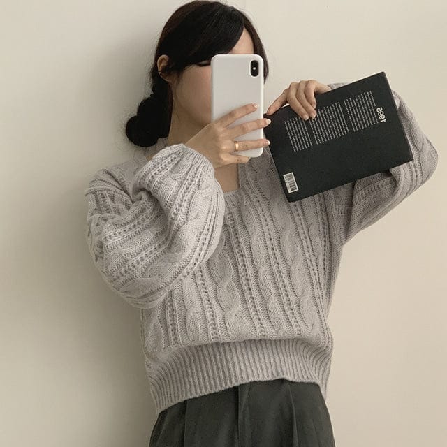 【🍷Christmas &amp; New Year PICK】Cable Square Knit 