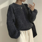 【🍷Christmas &amp; New Year PICK】Cream Puff Pastry Knit Top
