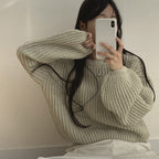 【🍷Christmas &amp; New Year PICK】Cream Puff Pastry Knit Top